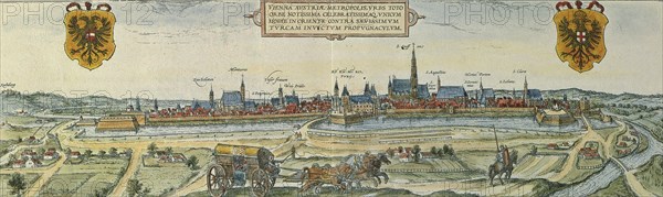 Panorama of the city in the 17th century.