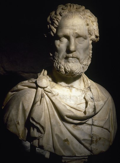 Bust probably of Roman emperor Antoninus Pius.