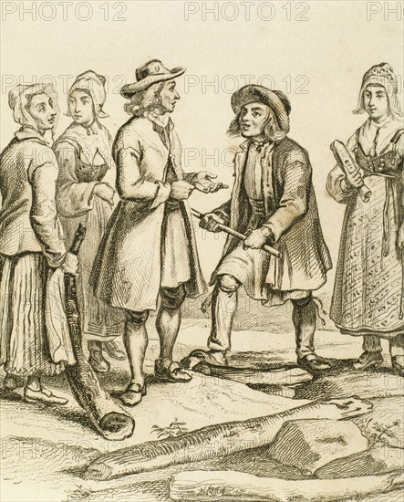 Peasants in typical costume.