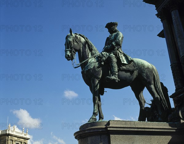 Otto Ferdinand von Abensberg und Traun (1677-1748). Austrian general field marshal. Statue. Vienna. Austria.