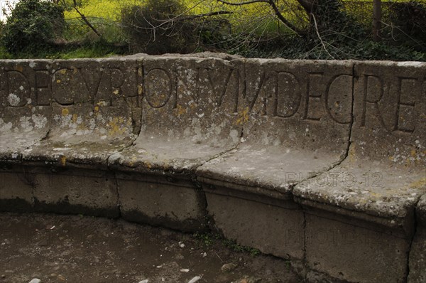 Pompeii. Roman inscription.