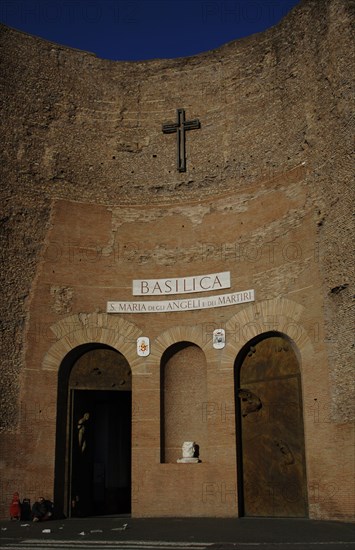 Basilica of St. Mary of the Angels and the Martyrs. Built inside Roman Baths of Diocletian.