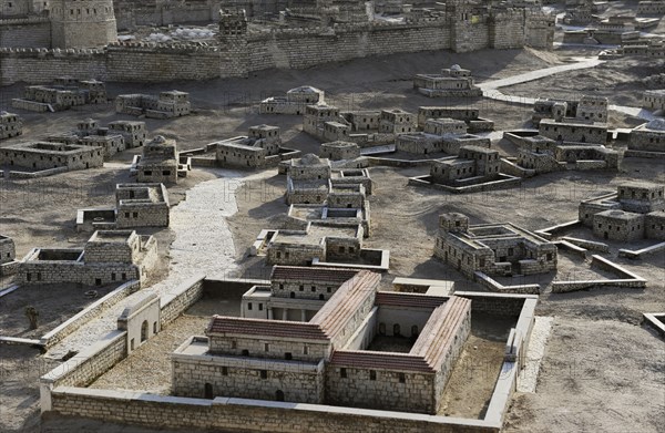 Model of the city of Jerusalem.