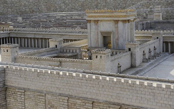 Model of the city of Jerusalem.