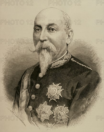 Manuel Macias y Boiguez (1827-1886). Spanish military and political. Engraving. 19th century.
