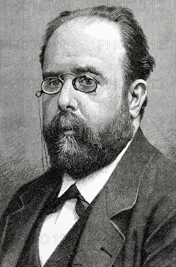 Teodoro Llorente Olivares (1836-1911). Spanish writer. Engraving.