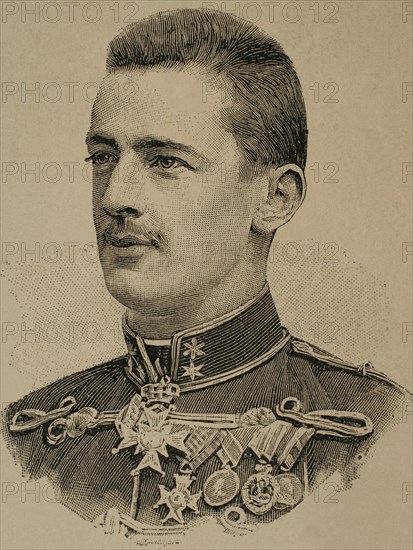 Marie Armand Patrice de Mac Mahon (1855-1927) 2nd duke of Magenta. French military. Engraving.