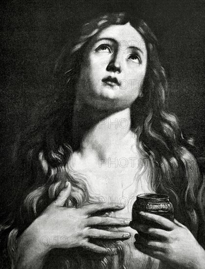 Mary Magdalene. Engraving by Weber.