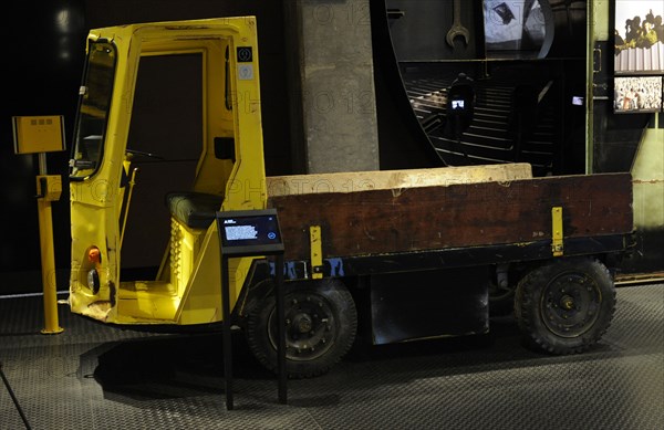 Mining vehicle used by Lech Walesa during his rallies of the union Solidarity.