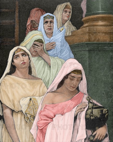 Priestesses of the goddess Vesta.