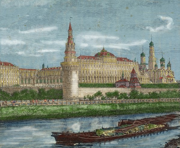 Kremlin and Moskva River.