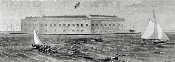 Fort Sumter in Charleston Bay.