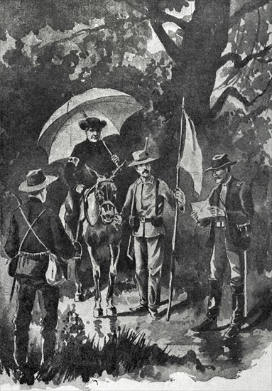 White flag after the battle of El Caney.