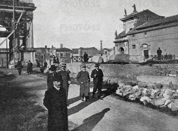 King Victor Emmanuel III visits the Imperial Court.