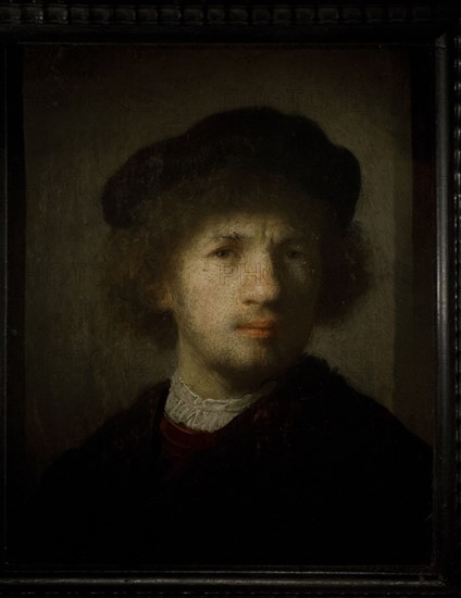 Selfportrait, by Rembrandt Harmenszoon van Rijn.