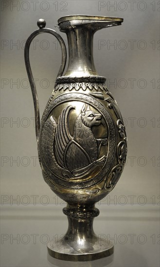 Ewer showing a Simurgh.