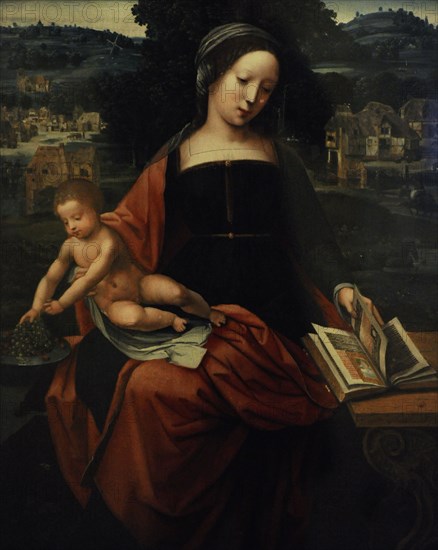 The Virgin and Child.