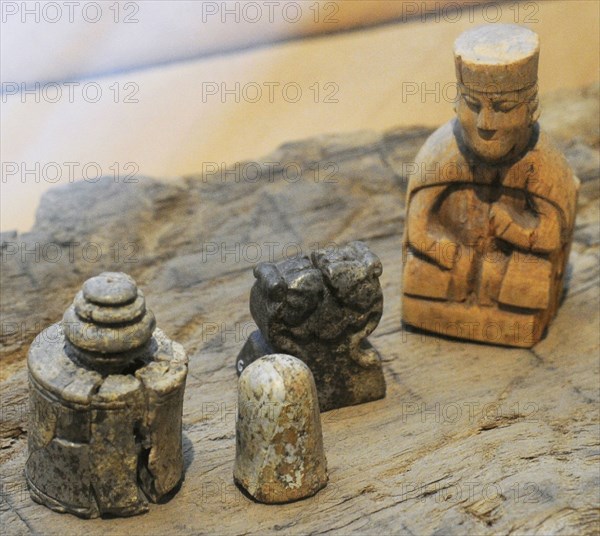 Wooden chessman.