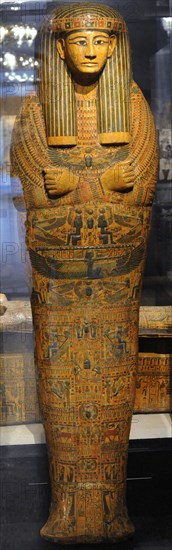 Sarcophagus cover. The priestly from Deir-el Bahri.