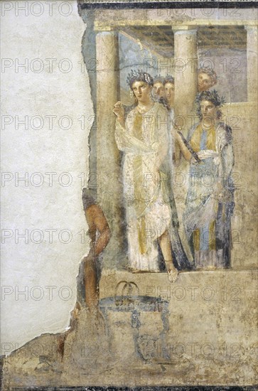 Roman fresco depicting Iphigenia in Tauris.