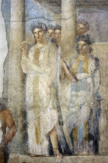 Roman fresco depicting Iphigenia in Tauris.