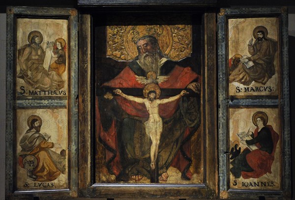 Triptych with the Holy Trinity.