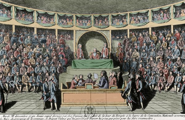 Interrogation of King Louis XVI before the National Convention.