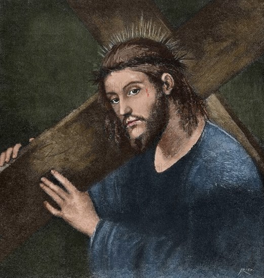 Christ Carrying the Cross on his way to his crucifixion.