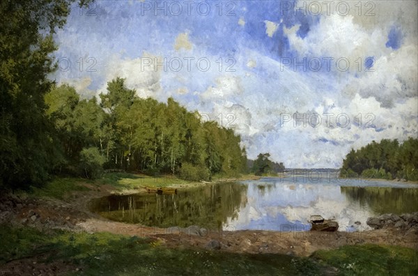 Lake view at Engelsberg, Vastmanland.