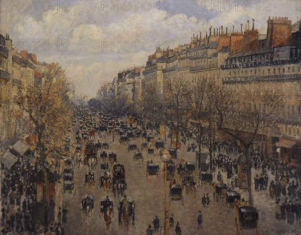 Boulevard Montmartre in Paris.
