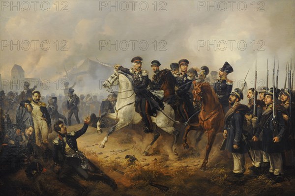 Marshal Blucher on the Battlefield.