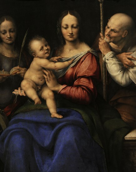 Holy Family with St Catherine.