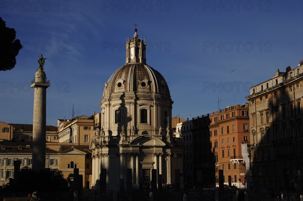 Saint Maria di Loreto Church and Trajan's Column.