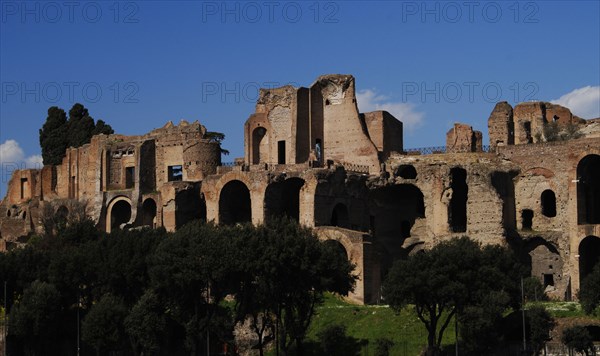 Palaces of the Emperors on the Palatine Hill.