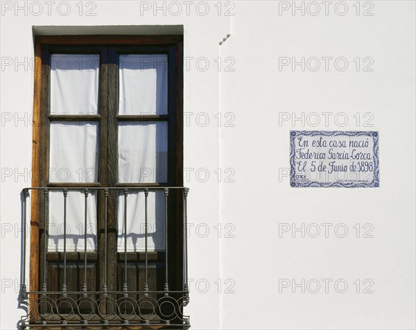 Federico Garcia Lorca. Birthplace house.