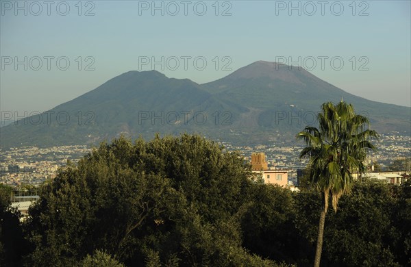 Panorama with Mount Vesuvius.
