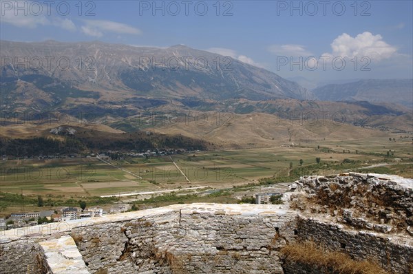 Gjirokastra city. Scenery from the castle.