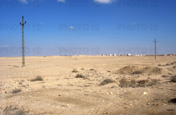 Desert landscape between Suez and Cairo.