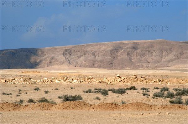 Desert landscape between Suez and Cairo.