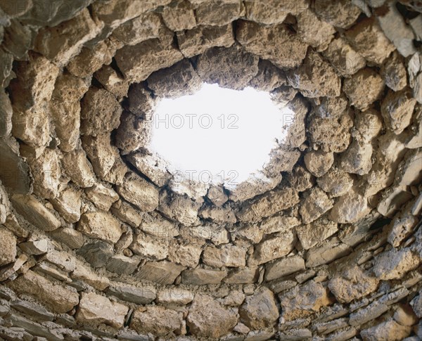 Prehistory. Copper Age. Circular tomb. Interior. Los Millares. Andalusia. Spain.