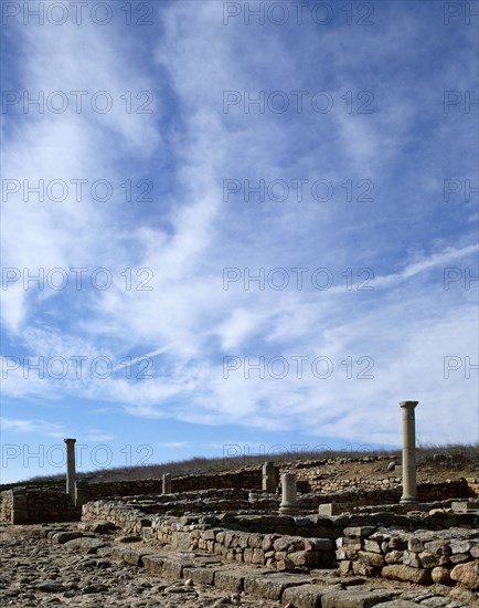 Numancia. Ancient Celtiberian settlement. Famous in the Celtiberian Wars. Roman ruins. Near Soria. Spain.