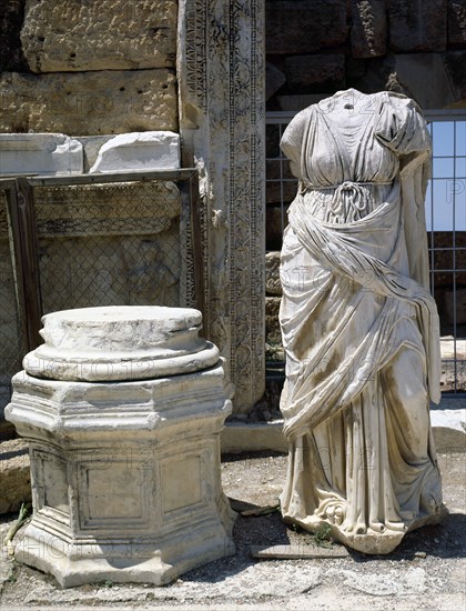 Turkey. Hierapolis. Roman statue. Woman. From theatre. 2nd C.