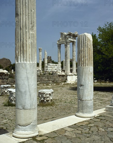 The Temple of Trajan on the Upper Acropolis.