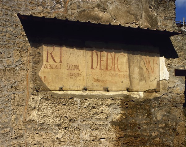 Roman Graffiti on the wall.
