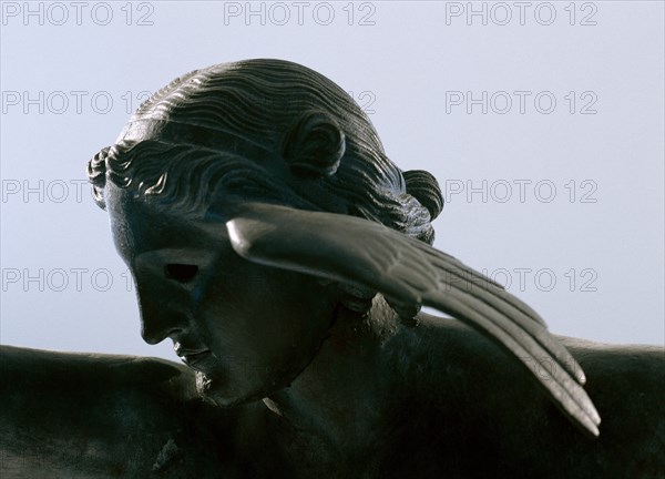 Hypnos. Personification of sleep. Statue. Spain.