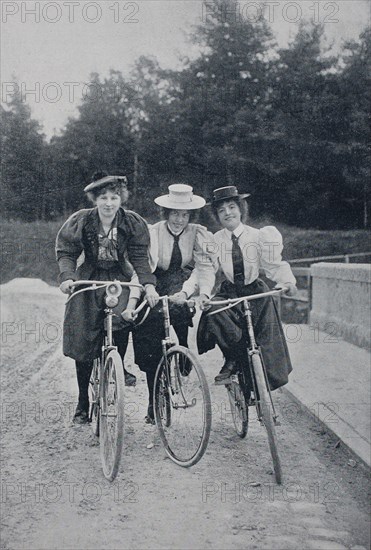 Three women on the bike