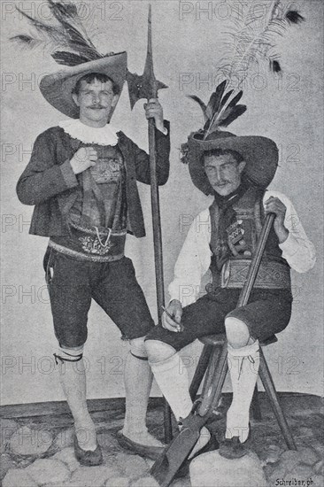 Traditional dress of the men of Val Gardena