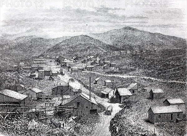 Silver City in the mountainous area of central Tulare County