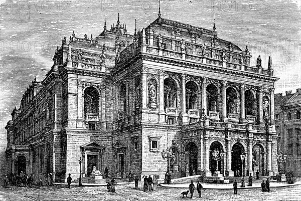 the opera building at Budapest