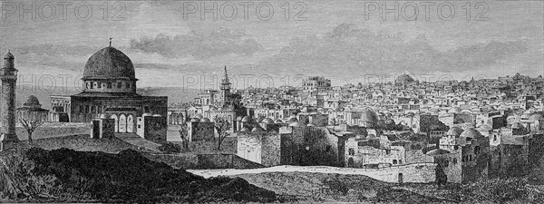 the city of Jerusalem in the 11th century  /  die Stadt Jerusalem im 11. Jahrhundert